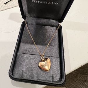 Tiffany & Co. Heart Locket Pendant in 18K Rose Gold lightly used